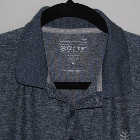 Coolibar Shirts Mens Coolibar Erodym Upf 5 Long Sleeve Golf Polo